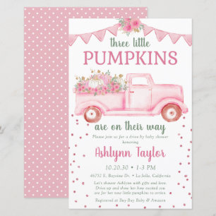 Budget Triplets Pink Little Pumpkin By Mail Shower