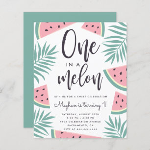 Budget Tropical Watermelon One In A Melon Birthday