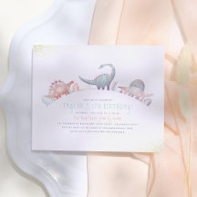 Budget Turquoise & Gold Girl Dinosaur Birthday