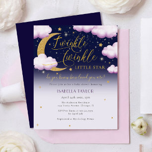 Budget Twinkle Little Star Pink Girl Baby Shower