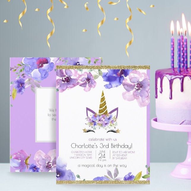 Budget Unicorn Girl Purple Birthday Party (Budget Unicorn Girl Purple Birthday Party)