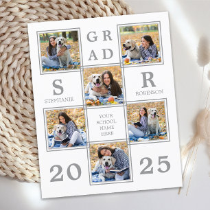 Budget Unique Photo Collage Graduation Invitation