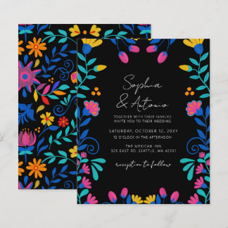 Budget Vibrant Mexican Floral Fiesta Wedding