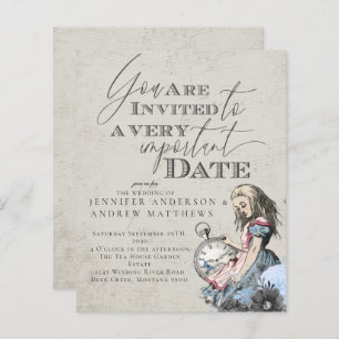 Budget Vintage Alice in Wonderland Wedding 