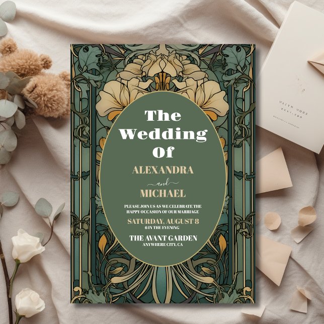 Budget Vintage Floral Art Nouveau Wedding (Creator Uploaded)