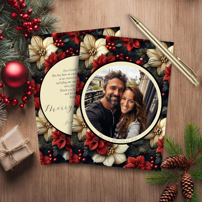 Budget Vintage Floral Christmas Card (Creator Uploaded)