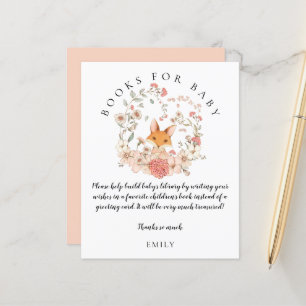 Budget Vintage Fox Floral Book Baby Girl Shower 
