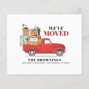 Budget Vintage Red Truck New Address We've Moved