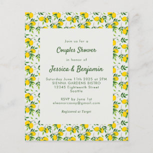 Budget Vintage Summer Lemon Fruit Couples Shower