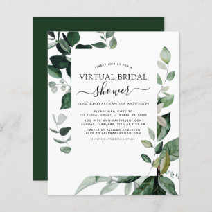Budget Virtual Bridal Shower Greenery