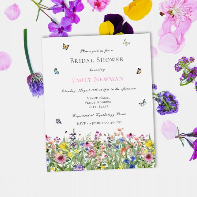 Budget Watercolor Floral Summer Bridal Shower  (Creator Uploaded)