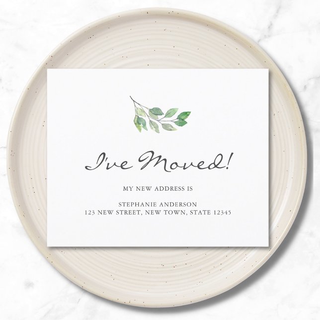 Budget Watercolor Foliage Moving Announcement (Creator Uploaded)