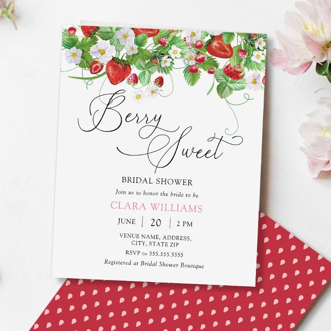 Budget Watercolor Strawberry Bridal Shower (Creator Uploaded)