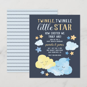 Budget Watercolor Twinkle Little Star Baby Shower