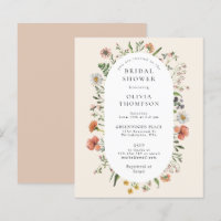 Budget Watercolor Wildflower Arch Bridal Shower