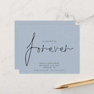 Budget We Decided on Forever Blue Save The Date