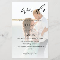 Budget We Do Photo Calligraphy Wedding MEDIUM SIZE