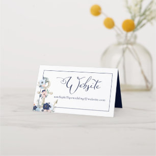Budget Wedding Anchor Website   Blank Cut-Apart Place Card