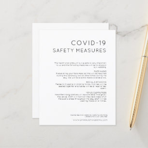 Budget Wedding COVID Safety Measures Black White