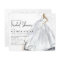 Budget Wedding Dress Bridal Shower Invitation