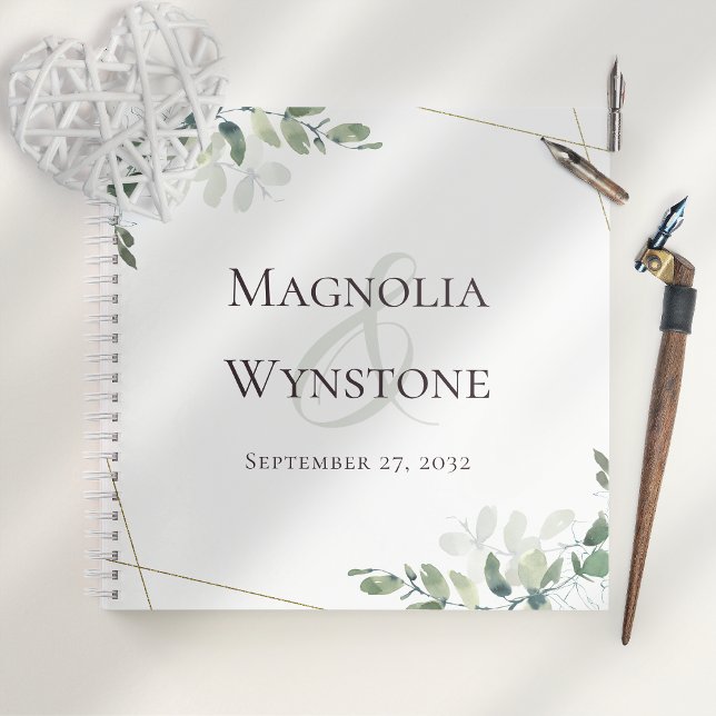 BUDGET Wedding Eucalyptus Greenery Guest Book (Creator Uploaded)