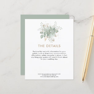 Budget Wedding Guest Details Foliage Enclosure