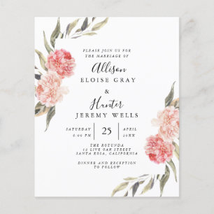 Budget Wedding Invitation   Alise Flyer