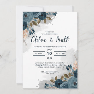Budget wedding invitation card