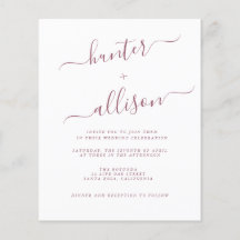 Budget Wedding Invitation  Flyer