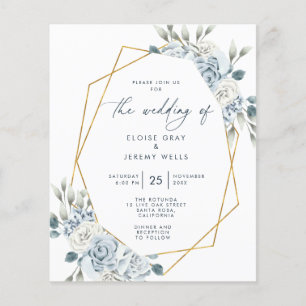 Budget Wedding Invitation  Flyer