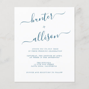 Budget Wedding Invitation  Flyer