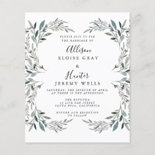 Budget Wedding Invitation  Flyer