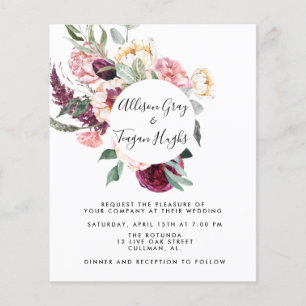 Budget Wedding Invitation Laural Flyer