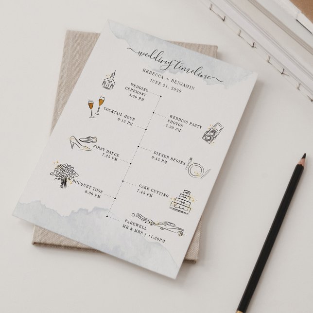 Budget Wedding Itinerary Modern Icons Program (Creator Uploaded)