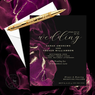 Budget Wedding Marvellous Magenta  Alcohol Ink