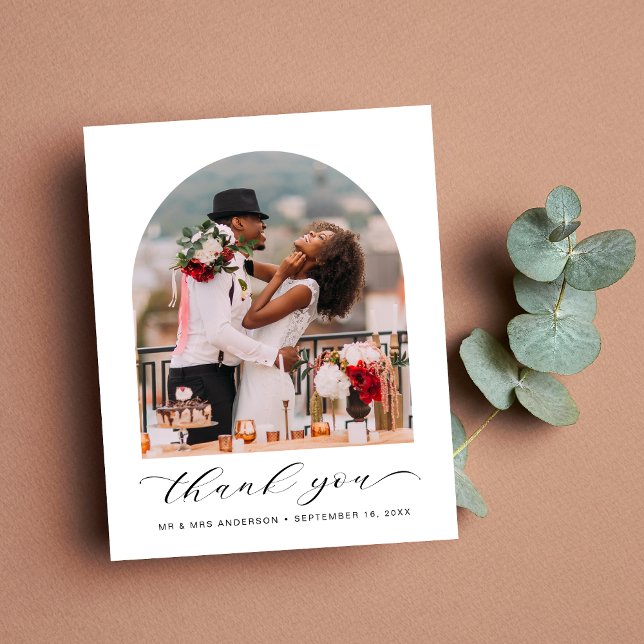 Budget Wedding Photo Arched Frame Thank You (Creator Uploaded)