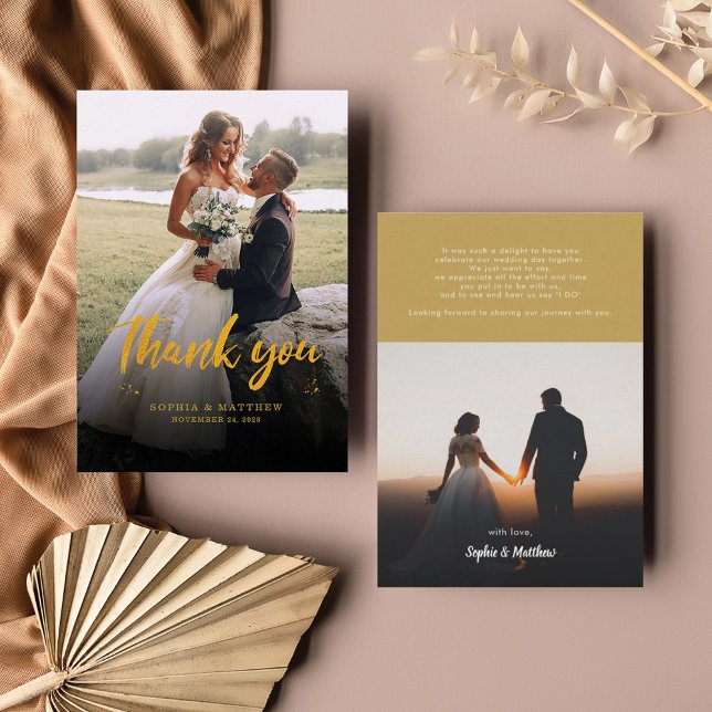 Budget Wedding Photos Script Thank You Card (Creator Uploaded)