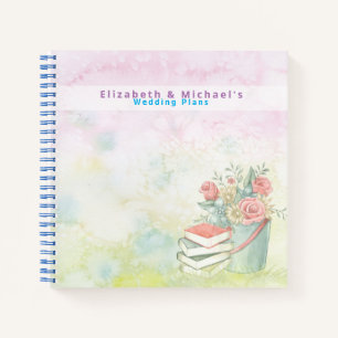Budget Wedding Planner Personalised Trendy Modern Notebook