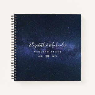 Budget Wedding Planner Personalised Trendy Modern Notebook