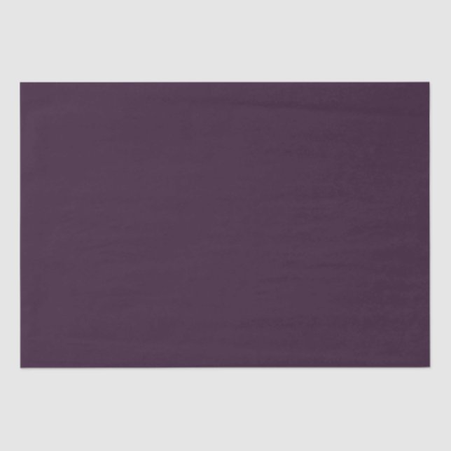 BUDGET Wedding PLUM PURPLE Monochrome Simple Tissue Paper (Front)