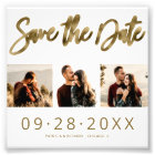 Budget Wedding Save The Date 3 Photo Collage