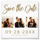 Budget Wedding Save The Date 3 Photo Collage