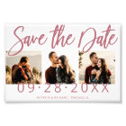 Budget Wedding Save The Date 3 Photo Collage