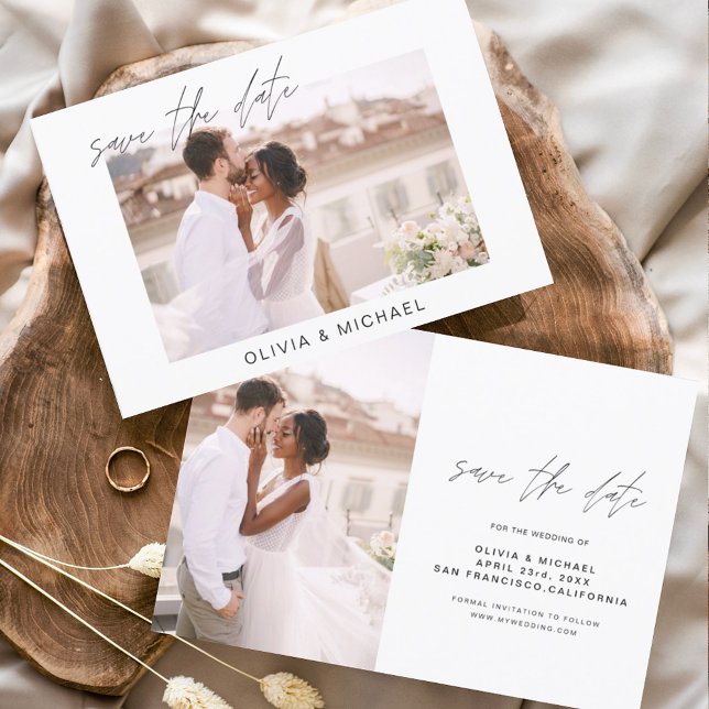 Budget Wedding Save the Date Photo Minimalist (Creator Uploaded)
