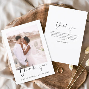 Budget Wedding Thank You Photo Flyer