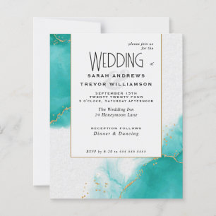 Budget Wedding Turquoise Abstract Skies