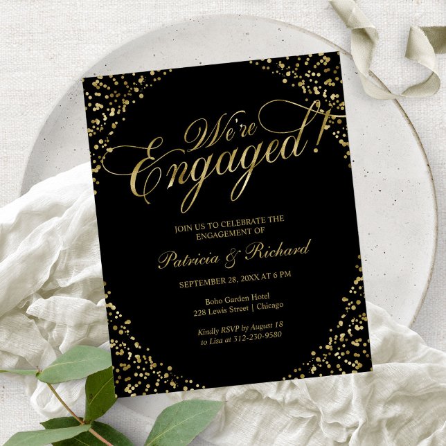 Budget We're Engaged Engagement Party Invitation (Creator Uploaded)