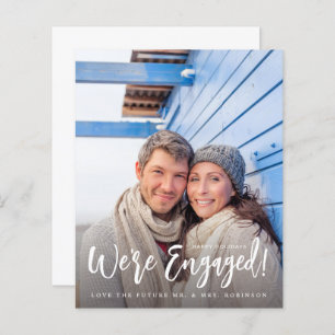 Budget We're Engaged Minimalist V Photo 2