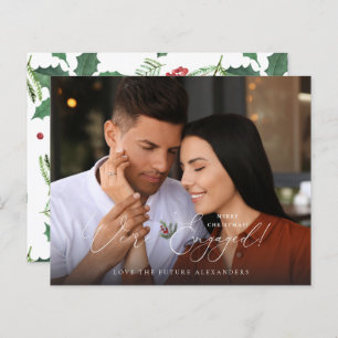 Budget We're Engaged Photo E Holly Berry Holiday H