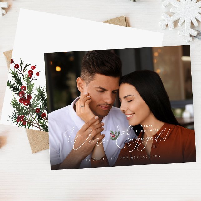 Budget We're Engaged Photo Ele Holly Berry Holiday (Creator Uploaded)